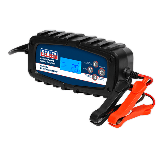 Compact Auto Smart Charger 4A 9-Cycle 6/12V - Lithium - Newmarket Motorcycle Company 