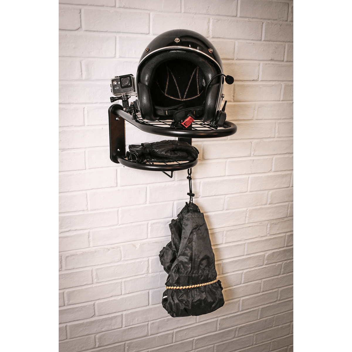 Motorcycle Helmet & Gear Tidy