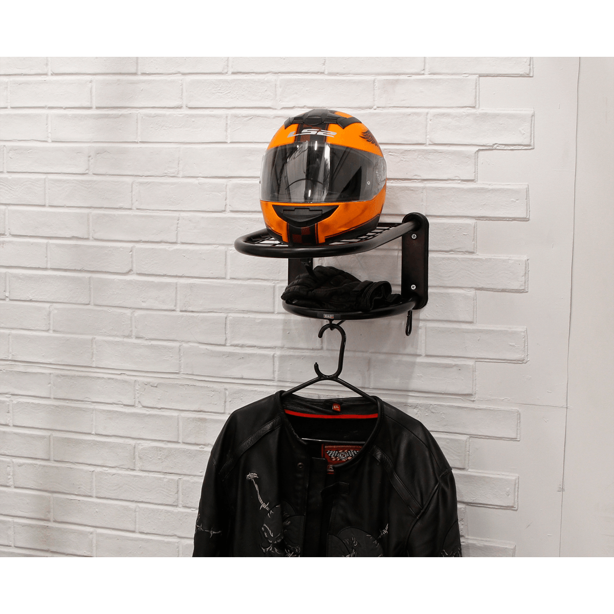 Motorcycle Helmet & Gear Tidy