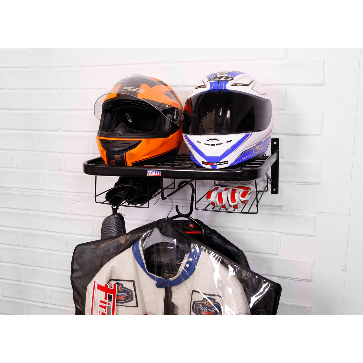 Motorcycle Helmet & Gear Tidy - Newmarket Motorcycle Company 