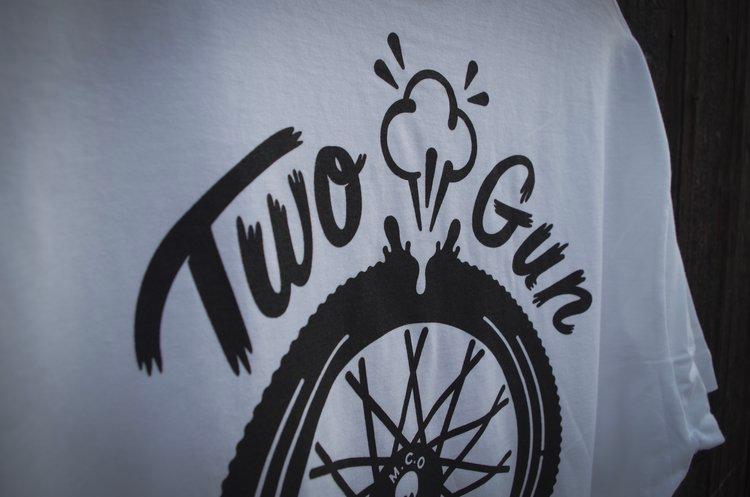No 7 Popped Tyre T-Shirt - Newmarket Motorcycle Company 