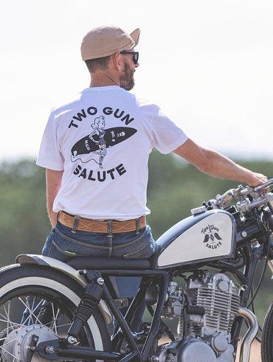 No 8 Surf Pinup T-Shirt - Newmarket Motorcycle Company 